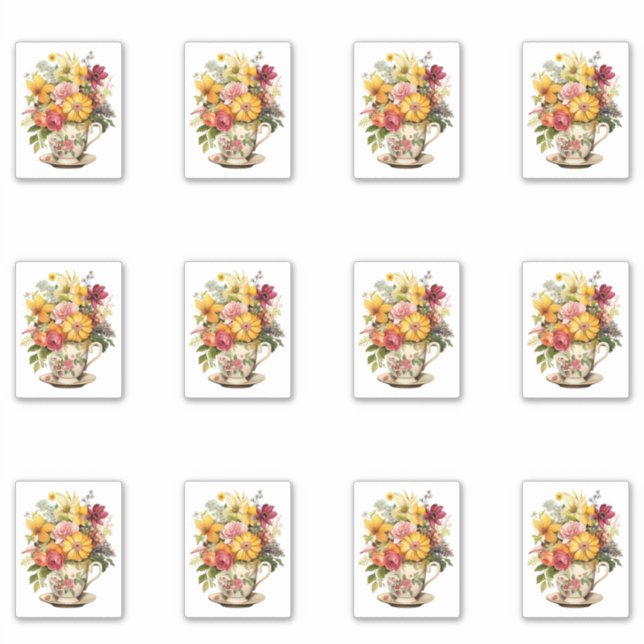 6 Cup of Flowers (Front)