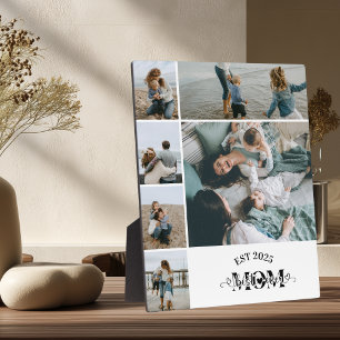 6 Custom Photo Collage Best Mum Ever  Plaque