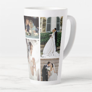 6 Custom Photo Collage Favourite Moments Latte Mug