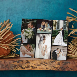 6 Custom Photo Collage Favourite Moments Plaque