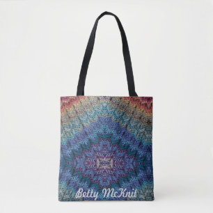 6-Day Chunky Throw Mirrored Tote by Betty McKnit