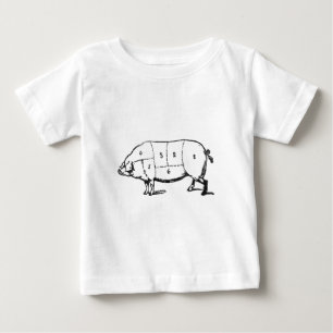 6 Degrees of  Bacon Baby T-Shirt