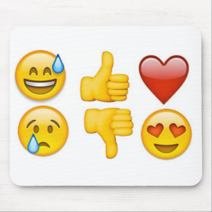 6 emoji mouse pad