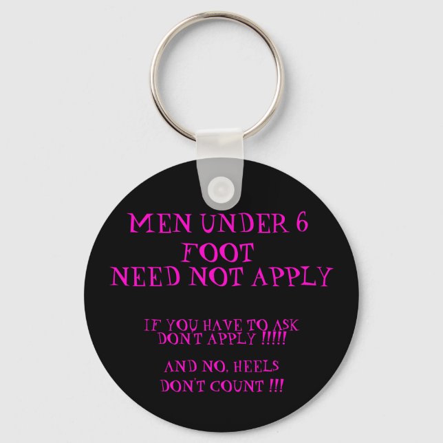 6 foot men Keychain - Customised (Front)