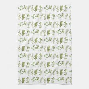 6 FRESH HERBS Kitchen Towel (all-over)