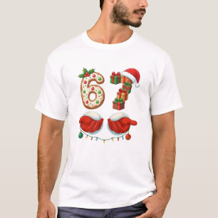 “6 Gifts & Santa Hands” Cookie for brothers  T-Shirt