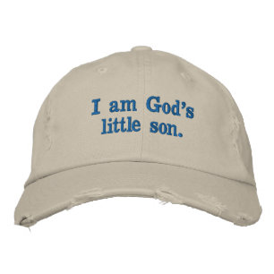 6. I am God’s little son. Embroidered Hat