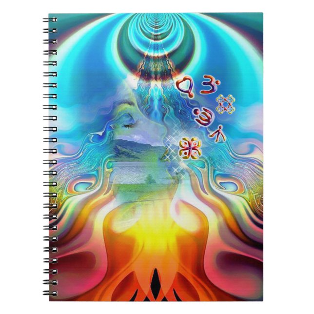 6 Language of Light Base Chakra Symbols Notebook (Front)