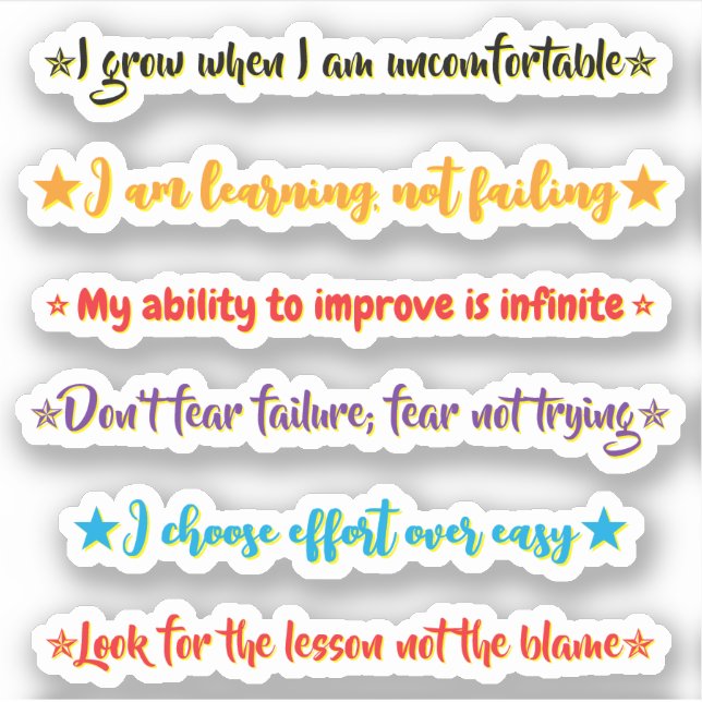 6 Mindset Quotes | Motivational & Inspirational (Front)