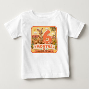 6 Months Baby Milestone Adventure T-Shirt