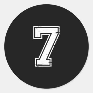 6 Number 67 Six Seven Meme  Classic Round Sticker