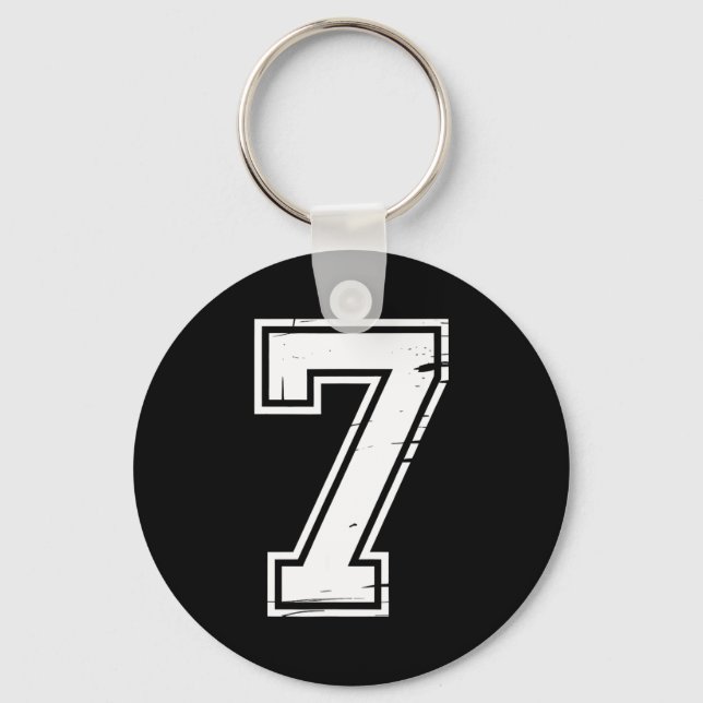 6 Number 67 Six Seven Meme  Key Ring (Front)