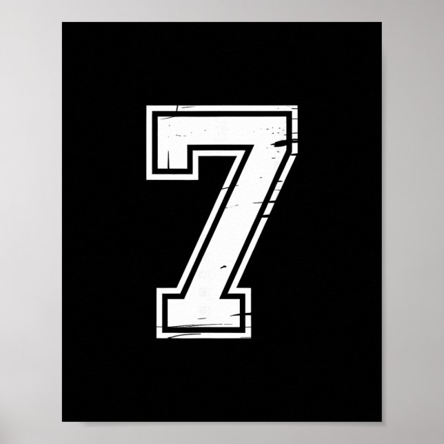 6 Number 67 Six Seven Meme  Poster (Front)