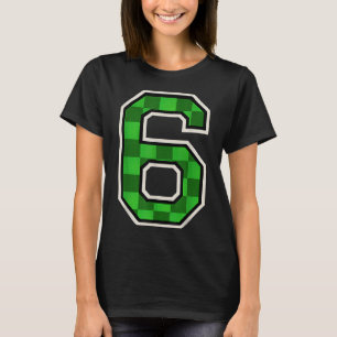 6 Number Matching 67 Meme Men Women Boy Six Seven  T-Shirt