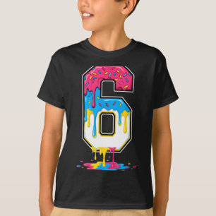 6 Number Seven Team Srts Ice Cream Drip Matching V T-Shirt