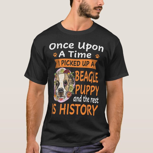 6 One Upon A Time  Beagle Puppy T-Shirt (Front)