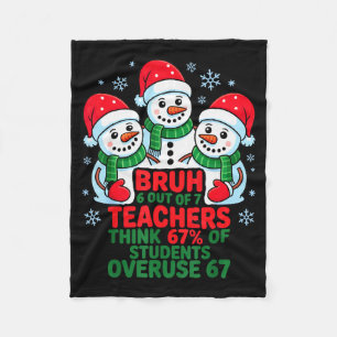6 Out Of 7 Teachers Think 67% Of Students Overuse Fleece Blanket