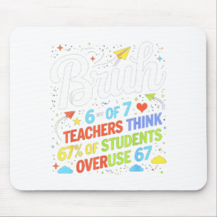 6 Out Of 7 Teachers Think 67% Of Students Overuse  Mouse Pad
