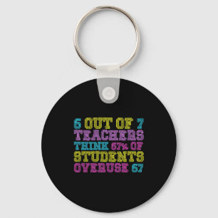 6 Out Of 7 Teachers Think 67% Students Overuse 67  Key Ring