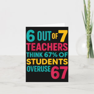 6 Out Of 7 Teachers Think 67% Students Overuse Quo Card