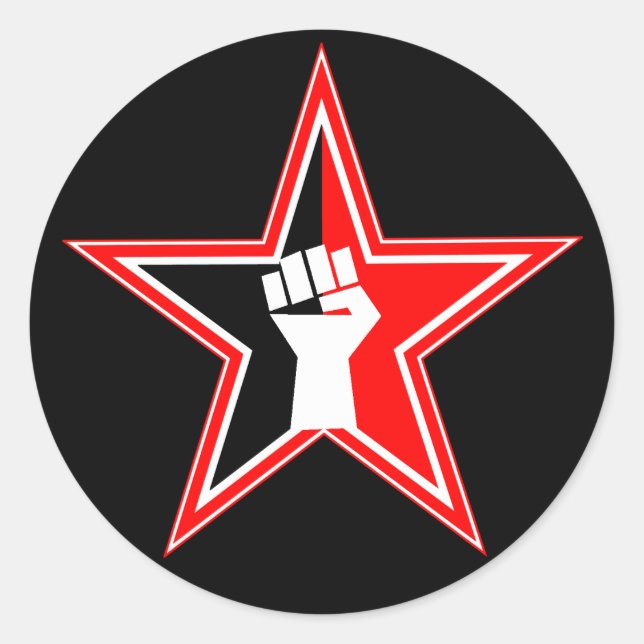 6 Pack Anarcho-syndicalist Revolutionary Stickers (Front)