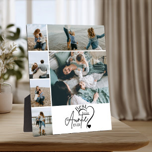 6 Personalised Best Aunt Photo Collage Plaque