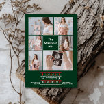 6 Photo Baby We are expecting Pregnancy Announceme Holiday Card<br><div class="desc">Celebrate your first Christmas as an engaged couple with our 6 Photos Elegant First Christmas Engaged Holiday Card. This refined design offers space for six of your favourite engagement photos, beautifully arranged to tell your love story. The elegant layout, paired with sophisticated typography and delicate holiday accents, creates a timeless...</div>
