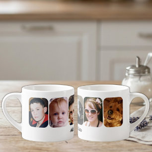 6 photo collage add text white espresso cup