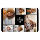 6 photo collage - black background - white text