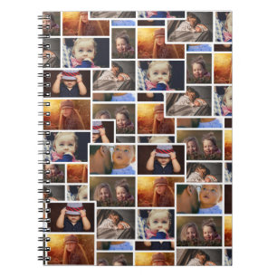 6 Photo Collage Family Photo Pattern Notebook