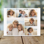 6 Photo Collage Optional Text -- CAN Edit Colour Postcard<br><div class="desc">Add your favourite pics to this fun template. You can use square photos or any photos for this grid.</div>