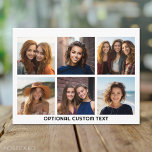 6 Photo Collage Optional Text -- CAN Edit Colour Postcard<br><div class="desc">Add your favourite pics to this fun template. You can use square photos or any photos for this grid.</div>