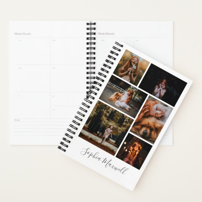 6 Photo Collage Personalised Planner (Display)