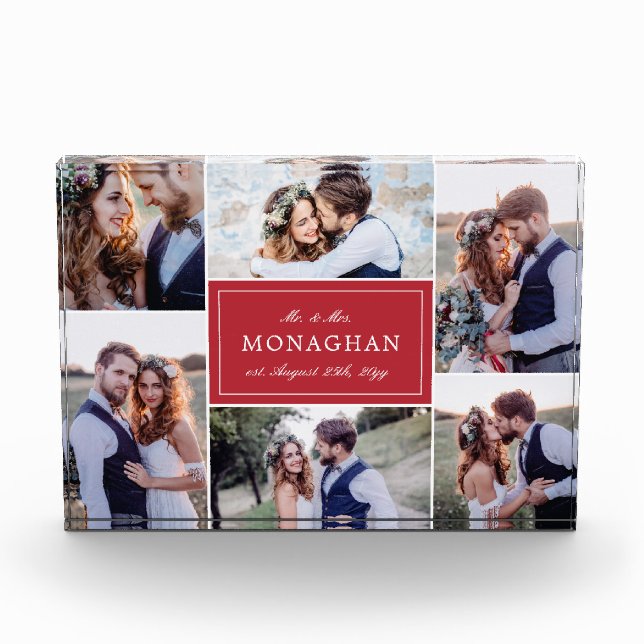 6 Photo Collage | Red (Front)