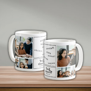 6 Photo Collage Signature Best Friends Keepsake  Coffee Mug