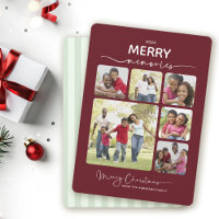 6 Photo Collage Simple Merry Memories Christmas