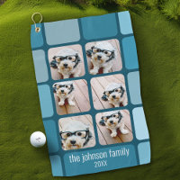 6 Photo Collage with Blues with simple white Name