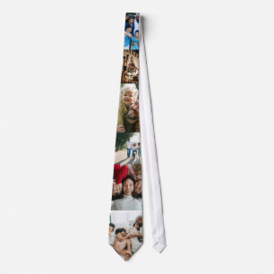 6 Photo Custom Collage Personalised Tie