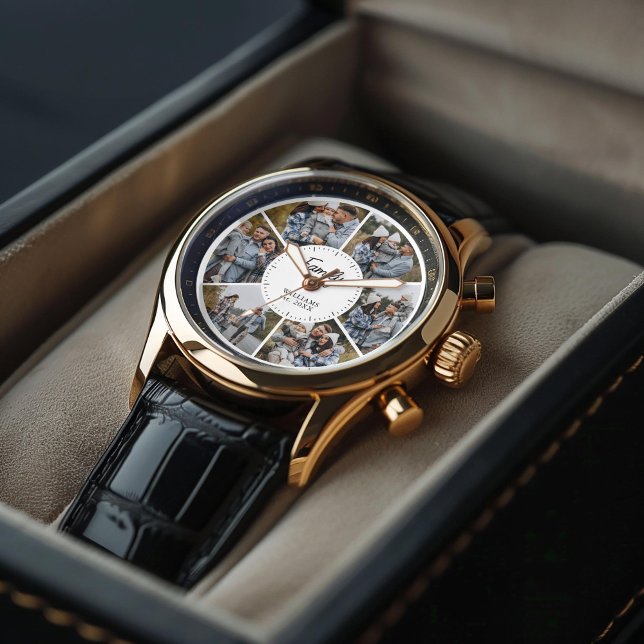 6 Photo Custom Collage Watch (Inspiration mockup (not actual product))