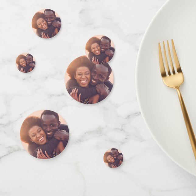 6 Photo Engagement Party Decor Custom Confetti (Group)
