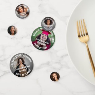 6 Photo Graduation Inspirational Graduate Picture Confetti