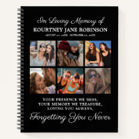 6 Photo In Loving Memory Guest Book