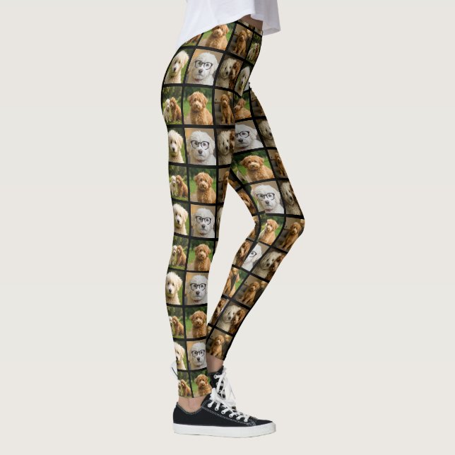 6 Photo Template Custom Personalised Collage Leggings (Right)