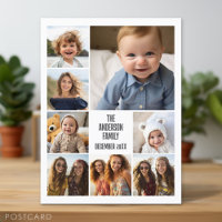 6 Photo Template with 2 Lines of Text