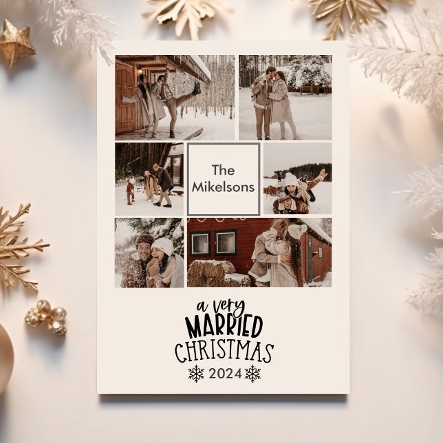 6 Photos A Very Married Christmas Holiday Card (Creator Uploaded)