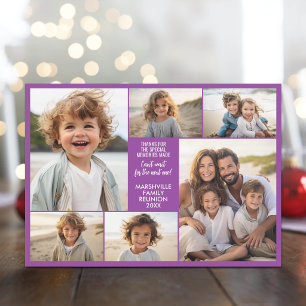 6 Photos - Family Reunion Memories Holiday Card