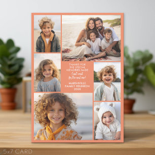 6 Photos - Family Reunion Memories Holiday Card