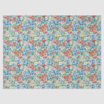6 Pretty Ditsy Floral Tissue Papers.