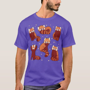 6 Red panda stickers pack cute illustration T-Shirt