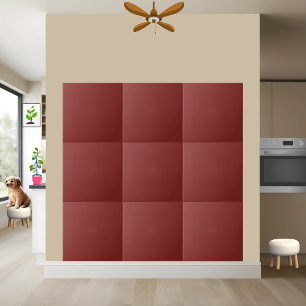 #6 Rich Burgundy Solid Colour Ceramic Tile